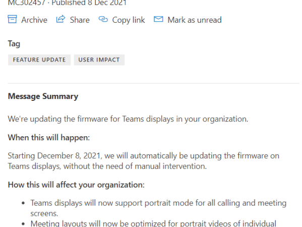 Teams Display Portrait&nbsp;Mode