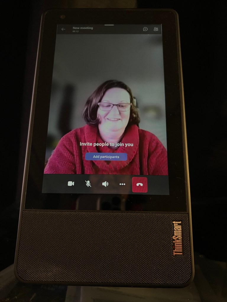 Portrait meeting with 1 participant showing portrait image