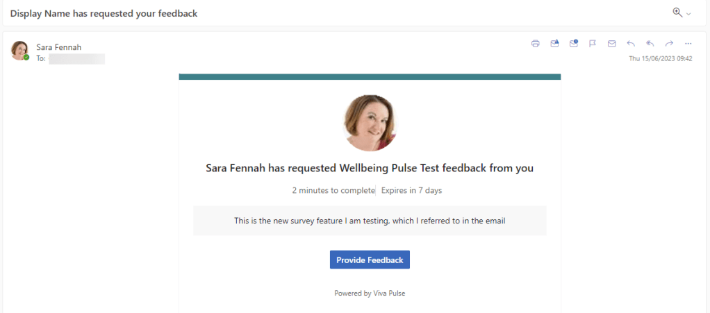 Screenshot of email with incorrect username shown in the subject, as described in the text.